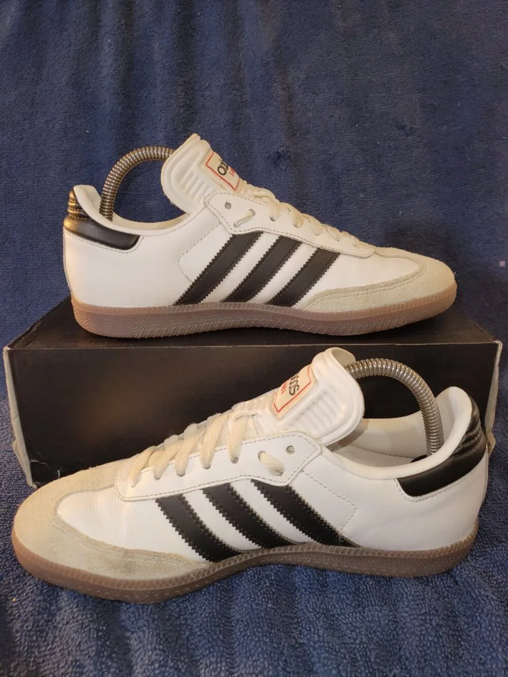 Adidas Samba Classic Men's Size 7 White Black Brown Gum Sneakers IH6001 (#2106)